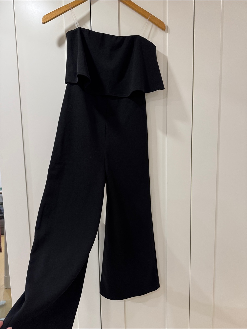 Strapless Black Wide-Leg Jumpsuit